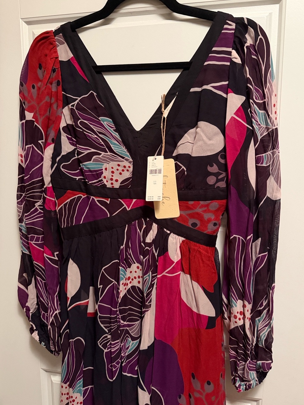 NWT Anthropologie Let Me Be Floral Midi Dress - Picture 3 of 7